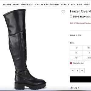 Gray over-the-knee Guess boots